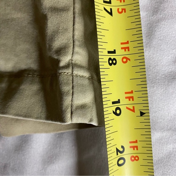 Volcom Stone Chino Shorts Khaki Brown Men's Size 34 Waist 10” Inseam Stretch Zip - Picture 9 of 9